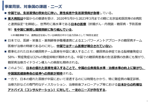 令和5年度「中国における医療ICTを有効活用した医療技術等国際展開支援実証調査事業報告書」